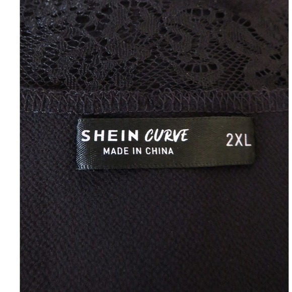 (2) 2X Black Blouses by Shein Curve Pullover W/ Ruffle Sleeve Great Condition - Picture 9 of 16